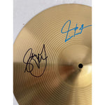 Load image into Gallery viewer, Neil Peart , Geddy Lee , Alex Lifeson Rush band signed 10&#39; cymbal with proof
