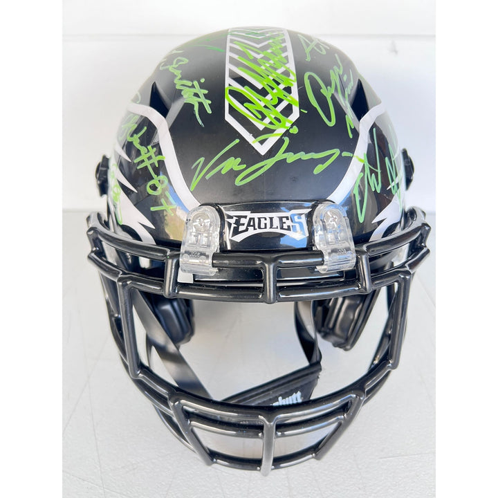 Philadelphia Eagles Schutt full size speed helmet 2024-25 team signed with proof