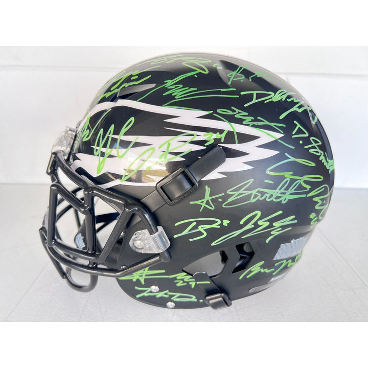 Philadelphia Eagles Schutt full size speed helmet 2024-25 team signed with proof