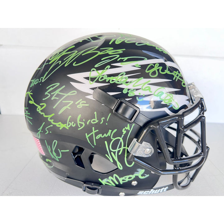 Philadelphia Eagles Schutt full size speed helmet 2024-25 team signed with proof