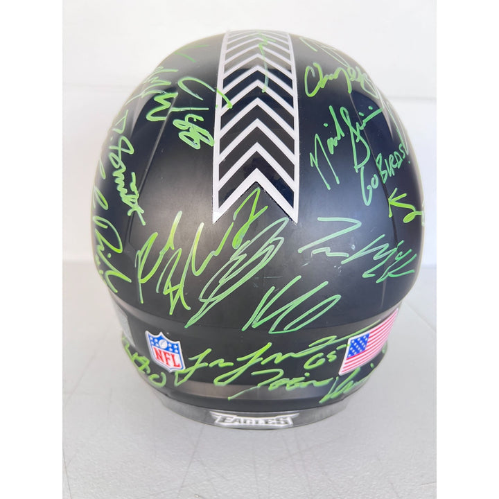 Philadelphia Eagles Schutt full size speed helmet 2024-25 team signed with proof