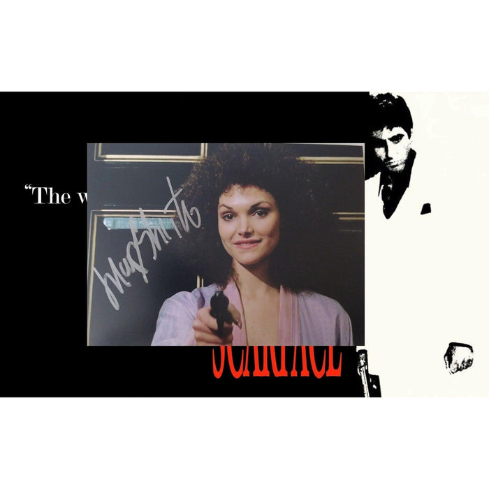 Mary Elizabeth Mastrantonio, "Gina Montana", Scarface, 5x7, photo, signed