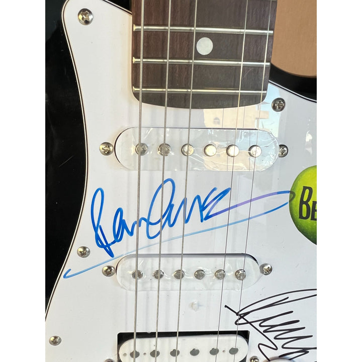 Paul McCartney & Ringo Starr The Beatles full size Stratocaster electric guitar signed with proof