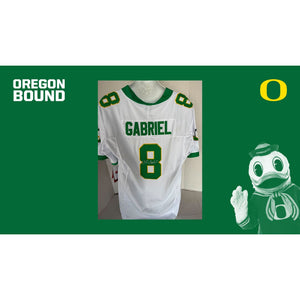 Oregon Ducks Dillon Gabriel Nike xl game model jersey signed with proof