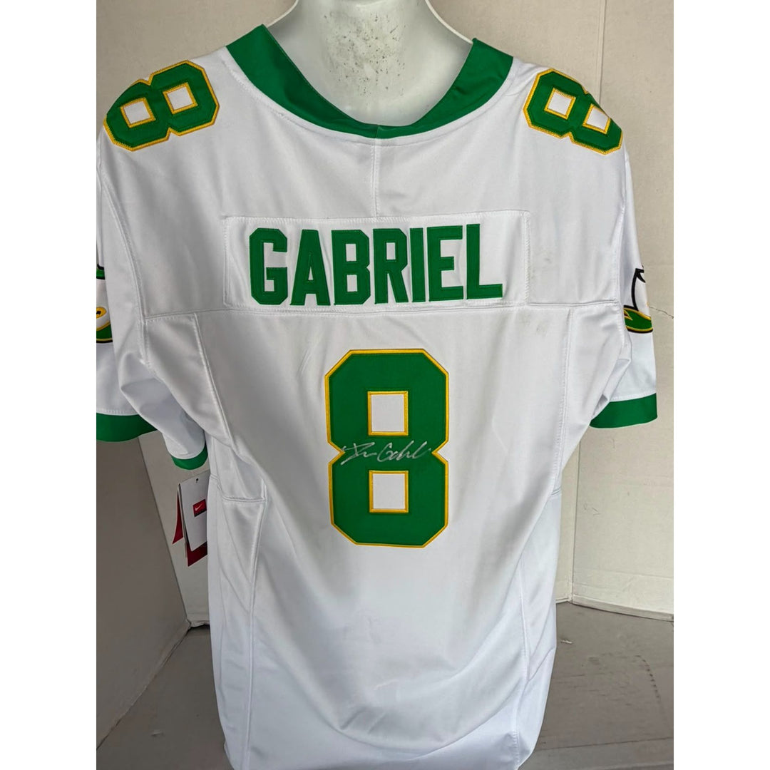 Oregon Ducks Dillon Gabriel Nike xl game model jersey signed with proof.