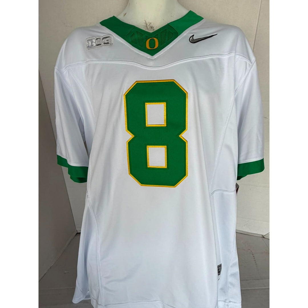 Oregon Ducks Dillon Gabriel Nike xl game model jersey signed with proof.