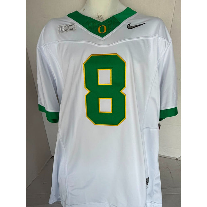 Oregon Ducks Dillon Gabriel Nike xl game model jersey signed with proof.