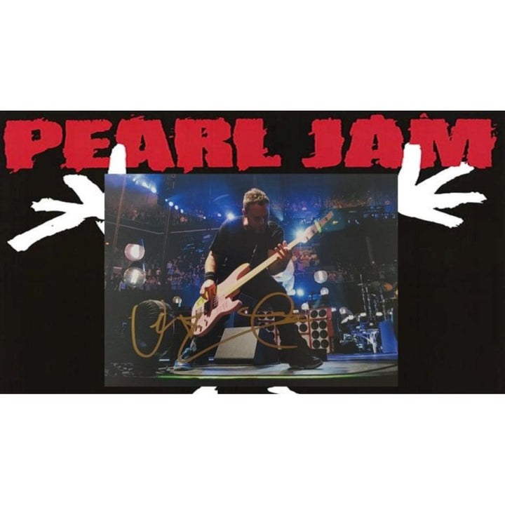 Jeff Ament, Pearl Jam, 5x7, photo, signed, with proof