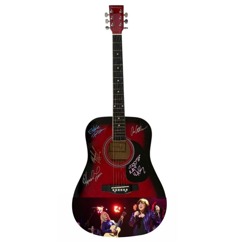 Ann and Nancy Wilson Heart One of a Kind full size acoustic guitar signed with proof.