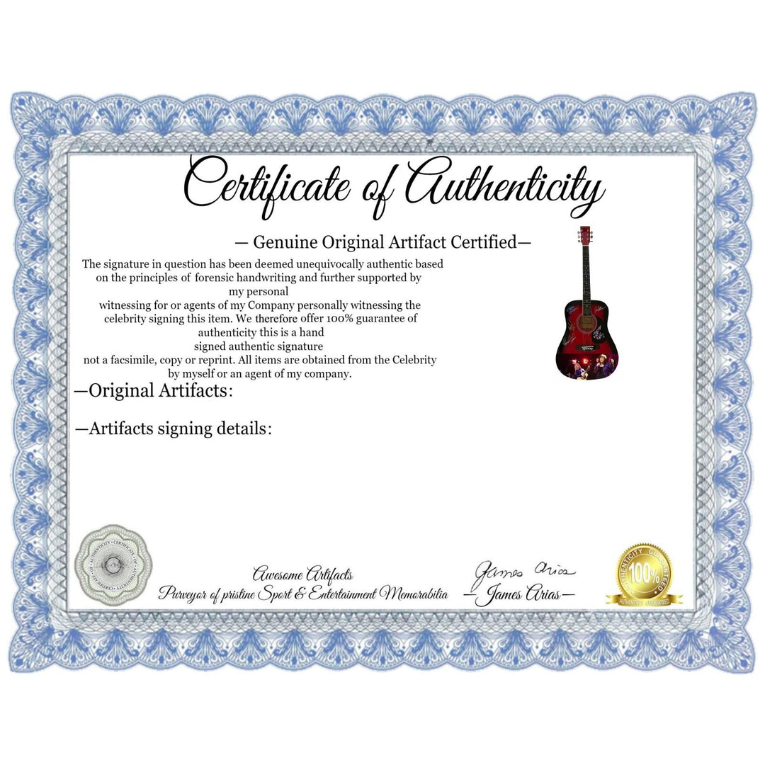 Ann and Nancy Wilson Heart One of a Kind full size acoustic guitar signed with proof.