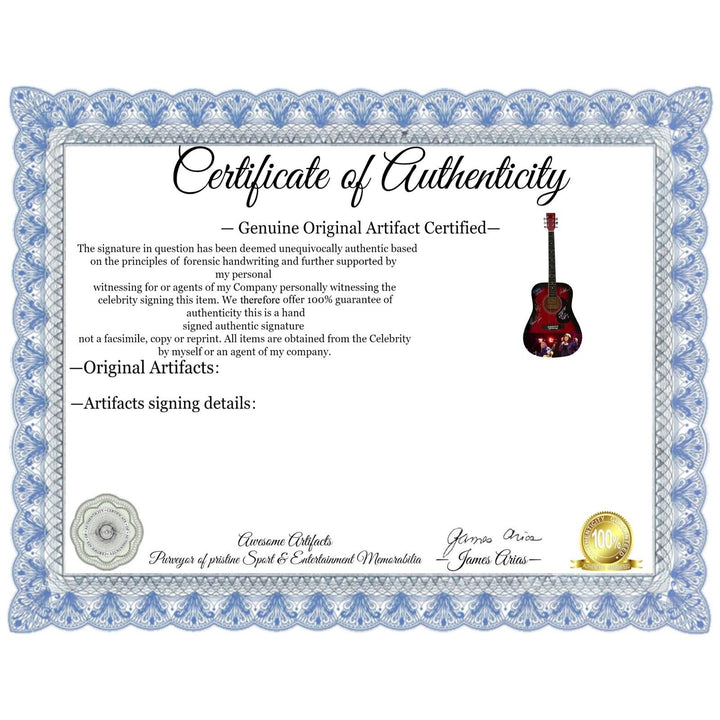 Ann and Nancy Wilson Heart One of a Kind full size acoustic guitar signed with proof.