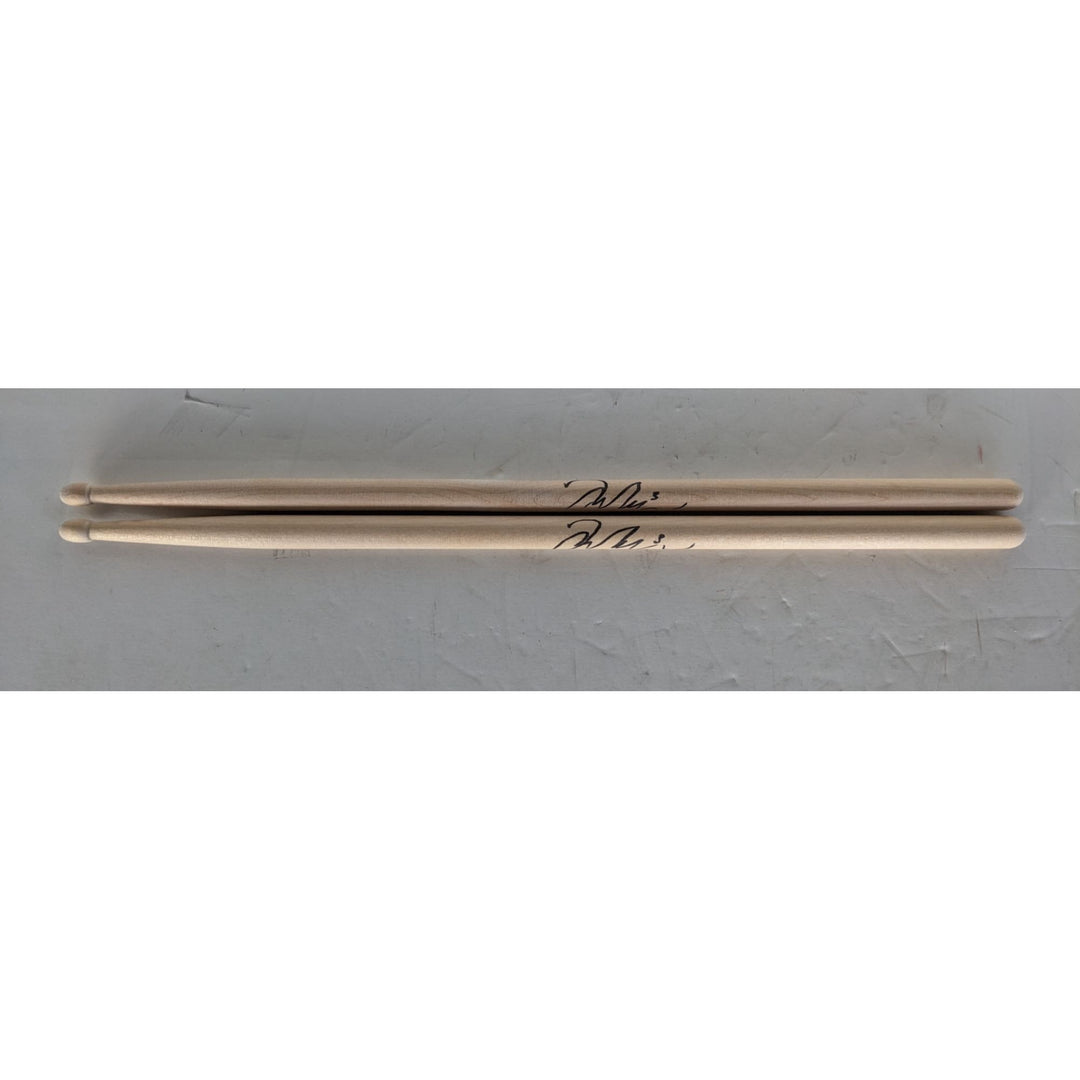 Taylor Hawkins Foo Fighters pair of drumsticks signed with proof