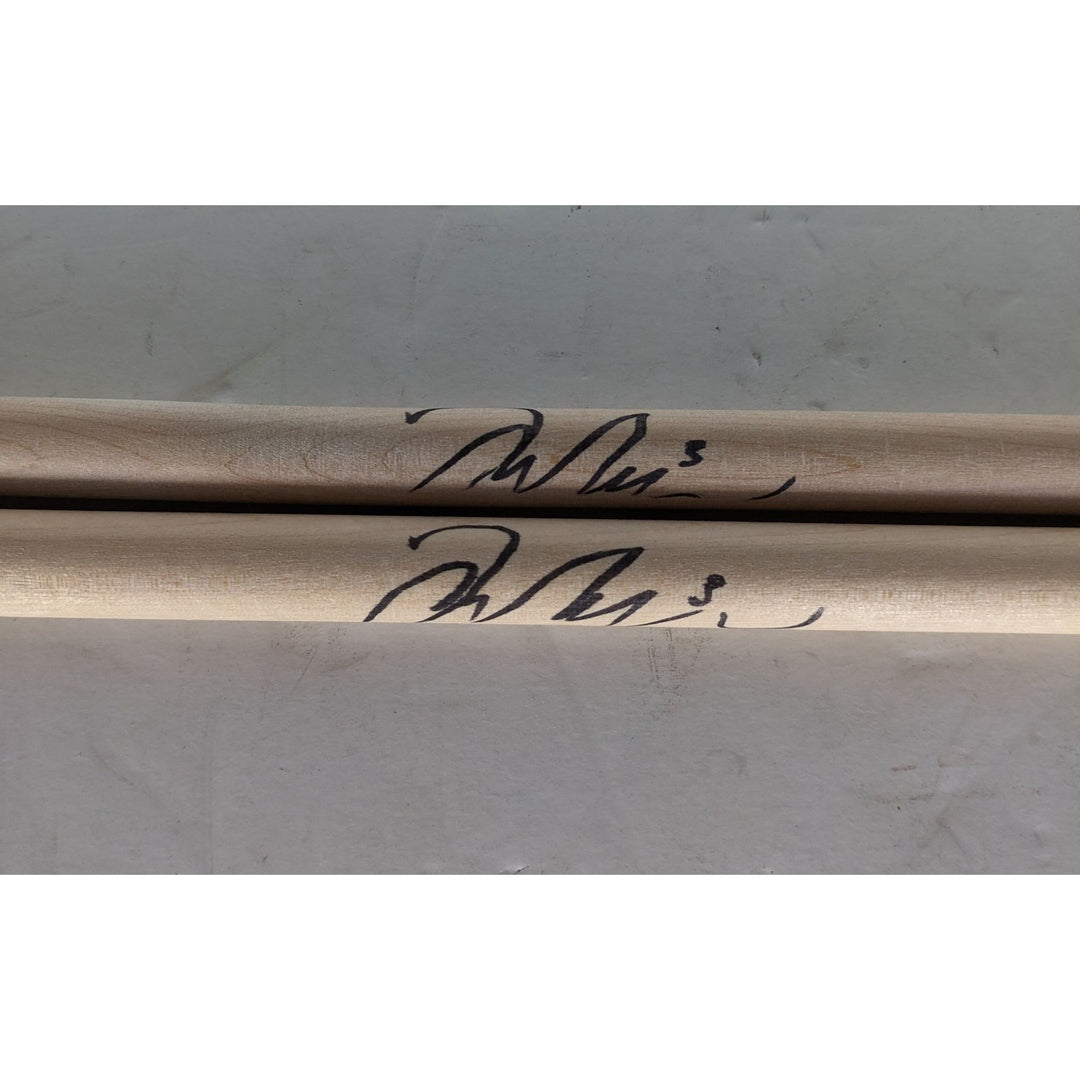 Taylor Hawkins Foo Fighters pair of drumsticks signed with proof