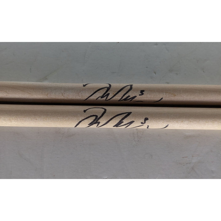 Taylor Hawkins Foo Fighters pair of drumsticks signed with proof