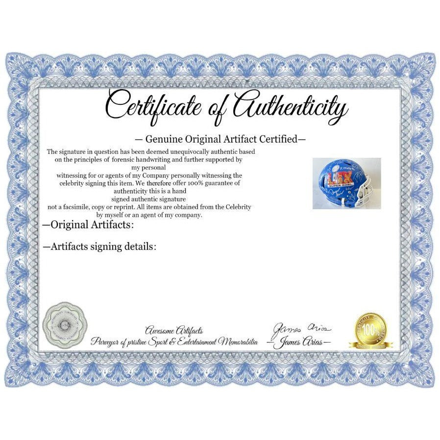 Super Bowl LIX 2025 Philadelphia Eagles pro game model helmet team signed with 40 plus signatures & signing proof .