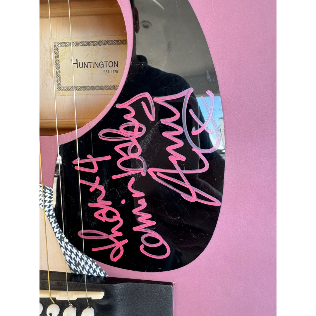 Amy Winehouse one of a kind full size acoustic guitar signed with proof.