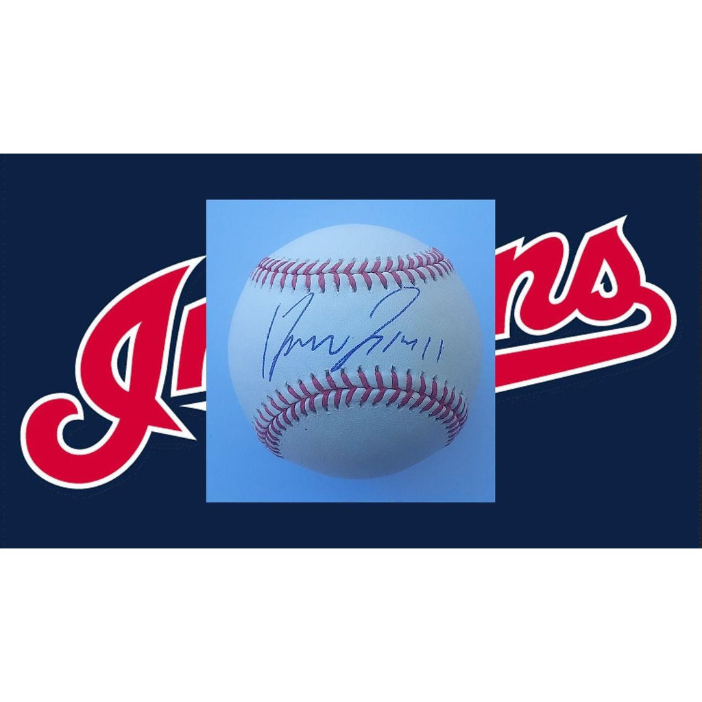 Balle De Baseball Rawlings Cleveland Indians – Édition Limitée 2007 – Noir Et Argent – Rare