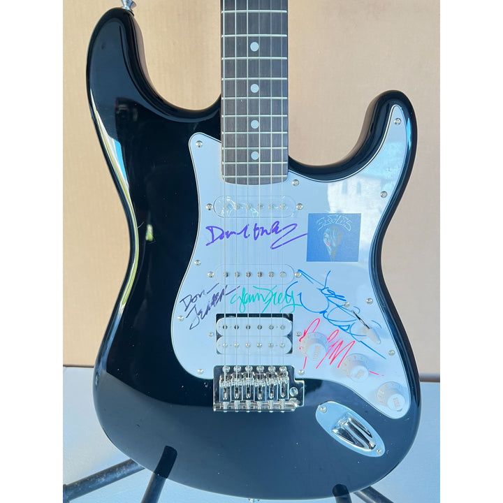 The Eagles Don Henley, Joe Walsh, Glenn Frey, Don Felder, Randy Meisner full size Stratocaster electric guitar signed with proof