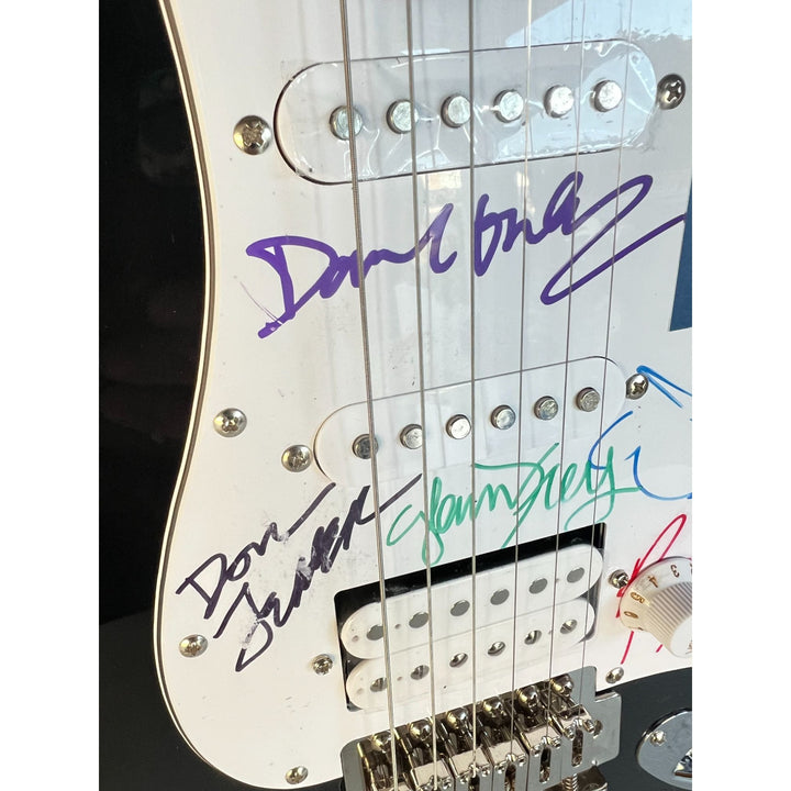 The Eagles Don Henley, Joe Walsh, Glenn Frey, Don Felder, Randy Meisner full size Stratocaster electric guitar signed with proof