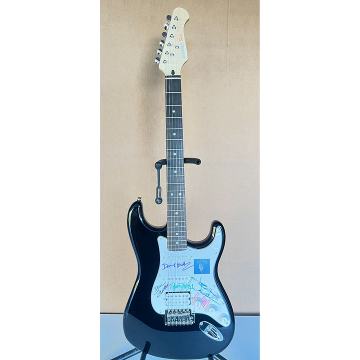 The Eagles Don Henley, Joe Walsh, Glenn Frey, Don Felder, Randy Meisner full size Stratocaster electric guitar signed with proof