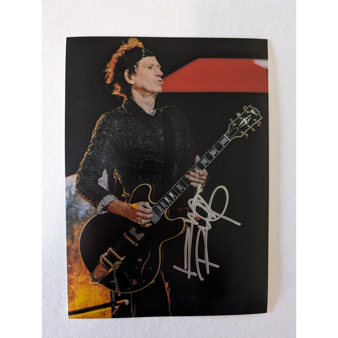 Keith Richards Rolling Stones 5x7 photograph signed with proof