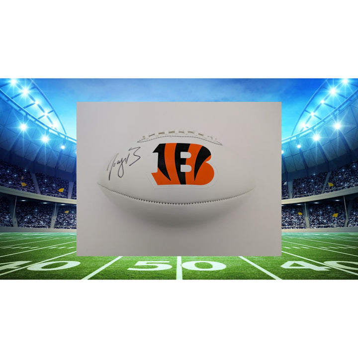 Cincinnati Bengals full size football Joe Burrow signed with proof