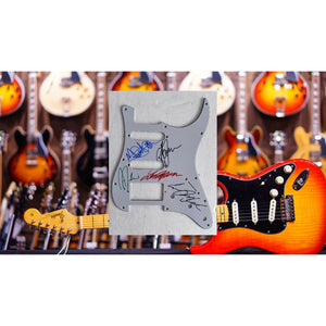 Europe Joey Tempest John Norum Peter Olsson Tony Reno vendor Stratocaster electric guitar pickguard signed