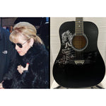 Load image into Gallery viewer, Stevie Nicks signed with Sketch and inscription one of a kind acoustic Ashharpe full size acoustic guitar signed with proof
