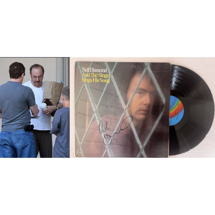 Neil Diamond And the Singer Sings his Song original lp signed with proof