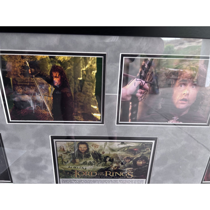 Lord of the Rings Ian Mckellen Peter Jackson Orlando Bloom 5x7 photos signed and framed with proof