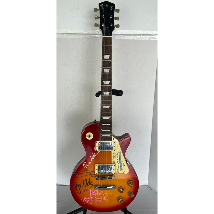 David Gilmour, Roger Waters, Nick Mason, Richard Wright, Storm Thorgerson Pink Floyd Cherry Les Paul electric guitar signed