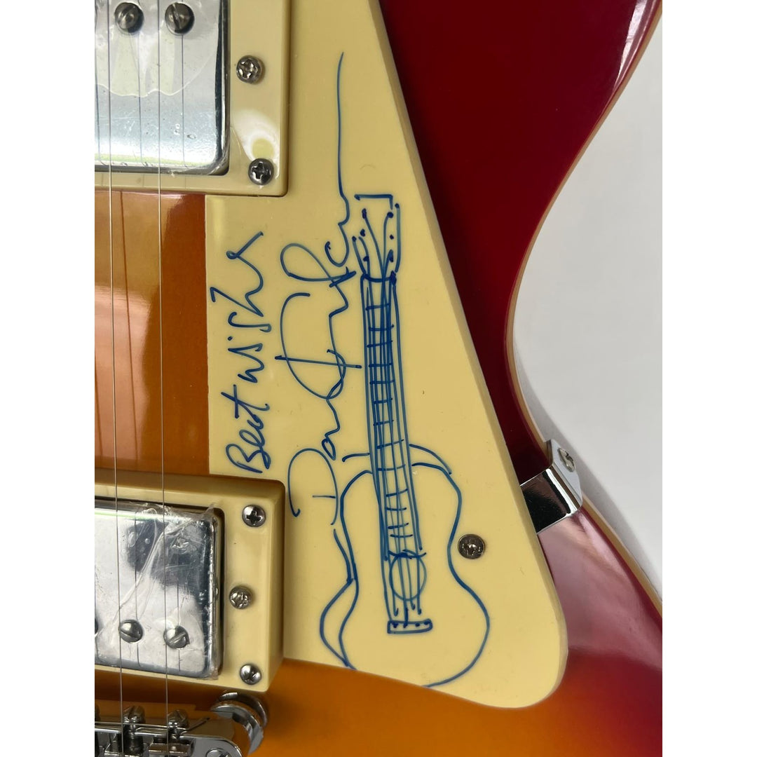 David Gilmour, Roger Waters, Nick Mason, Richard Wright, Storm Thorgerson Pink Floyd Cherry Les Paul electric guitar signed