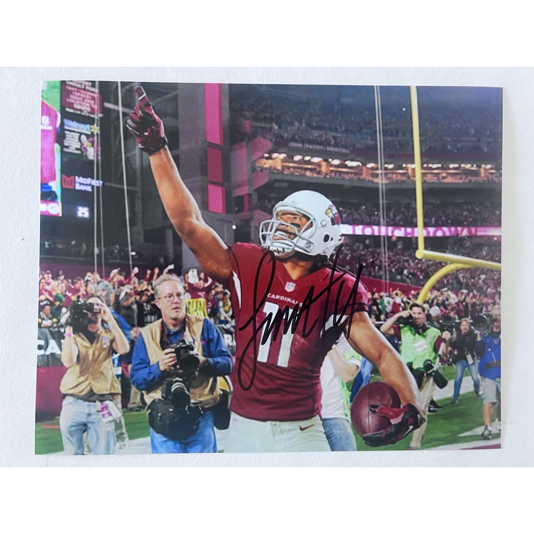 Larry Fitzgerald Arizona Cardinals NFL Hall of Fame wide receiver 8x10 photo signed with proof