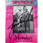Load image into Gallery viewer, Tiger Woods 2001 Masters Golf Tournament ticket signed with proof
