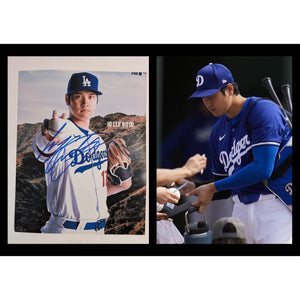 Shohei Ohtani Los Angeles Dodgers 8x10 photo signed with proof