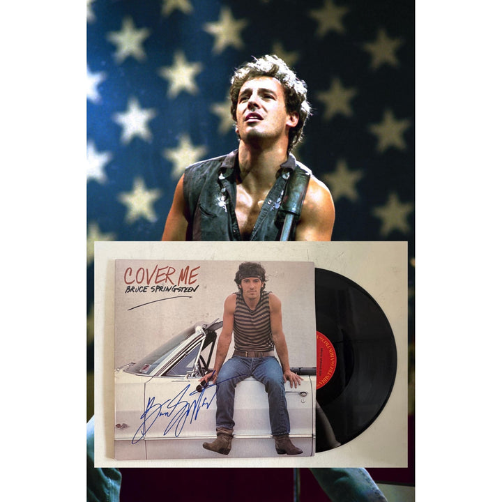 Bruce Springsteen "Cover Me" original LP signed with proof