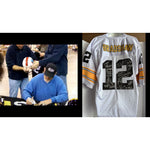 Load image into Gallery viewer, Terry Bradshaw Pittsburgh Steelers jersey signed with proof
