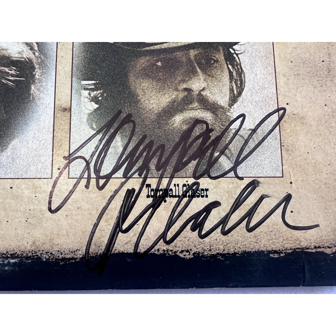 Waylon Jennings, Willie Nelson, Jessi Colter, Tompall Glaser The Outlaws album signed with proof