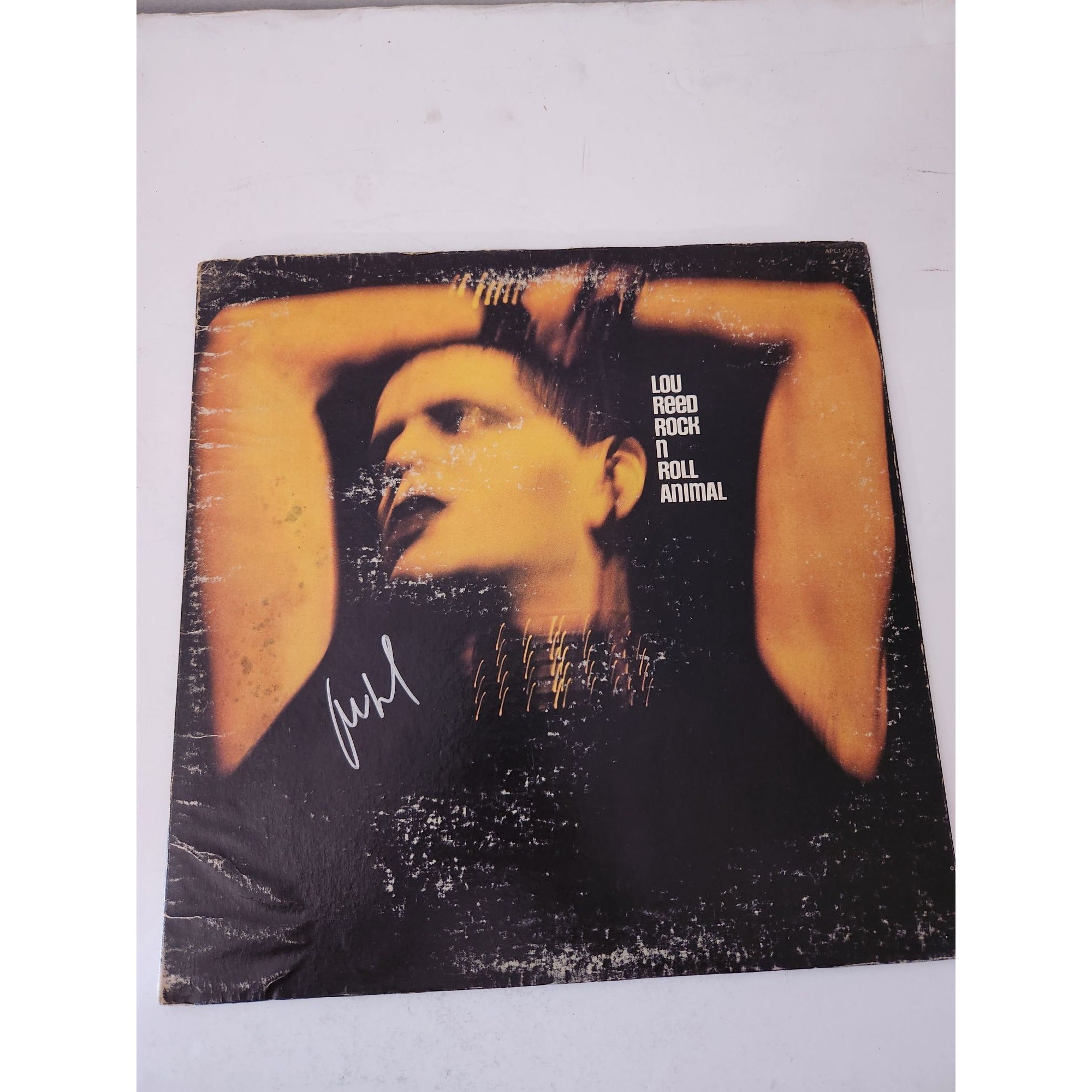 Lou Reed Rock and Roll Animal LP signed with proof