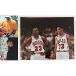 Load image into Gallery viewer, Chicago Bulls Michael Jordan and Scottie Pippen 16x20 photo signed with proof
