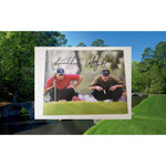 Load image into Gallery viewer, Tiger Woods and Phil Mickelson 8x10 photo signed with proof
