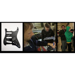 Load image into Gallery viewer, Muse Matt Bellamy Chris Wolstenholme and Dominic Howard stratocaster pickguard signed with proof
