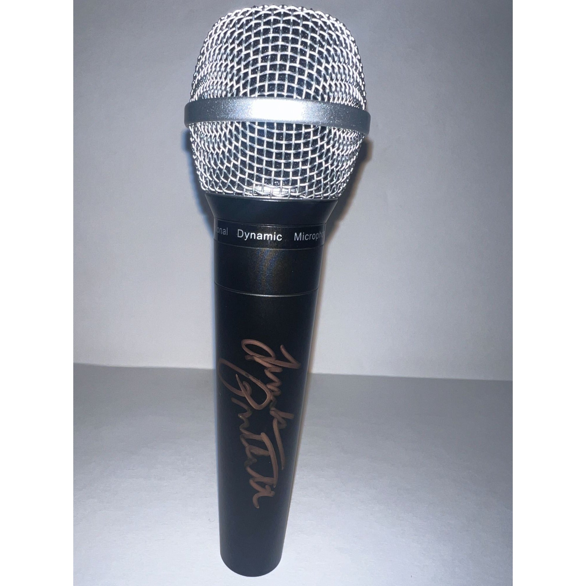 Linda Ronstadt signed microphone with proof
