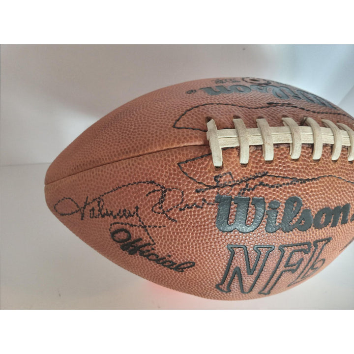 Johnny Unitas Baltimore Colts Pete Rozelle NFL game football signed with proof