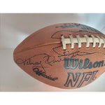 Load image into Gallery viewer, Johnny Unitas Baltimore Colts Pete Rozelle NFL game football signed with proof
