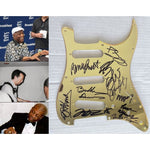 Load image into Gallery viewer, BB King Eric Clapton Buddy Guy Bonnie Raitt Robert Cray and Double Trouble Fender Stratocaster electric pickguard signed with proof
