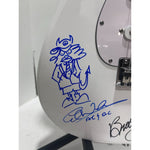 Load image into Gallery viewer, Angus Young &amp; Malcolm Young Brian Johnston Clff Williams Phil Rudd white electric stratocaster signed with proof
