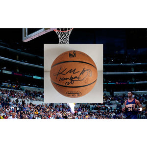Kobe Bryant NBA game model basketball signed and inscribed Mamba out with proof free acrylic display case