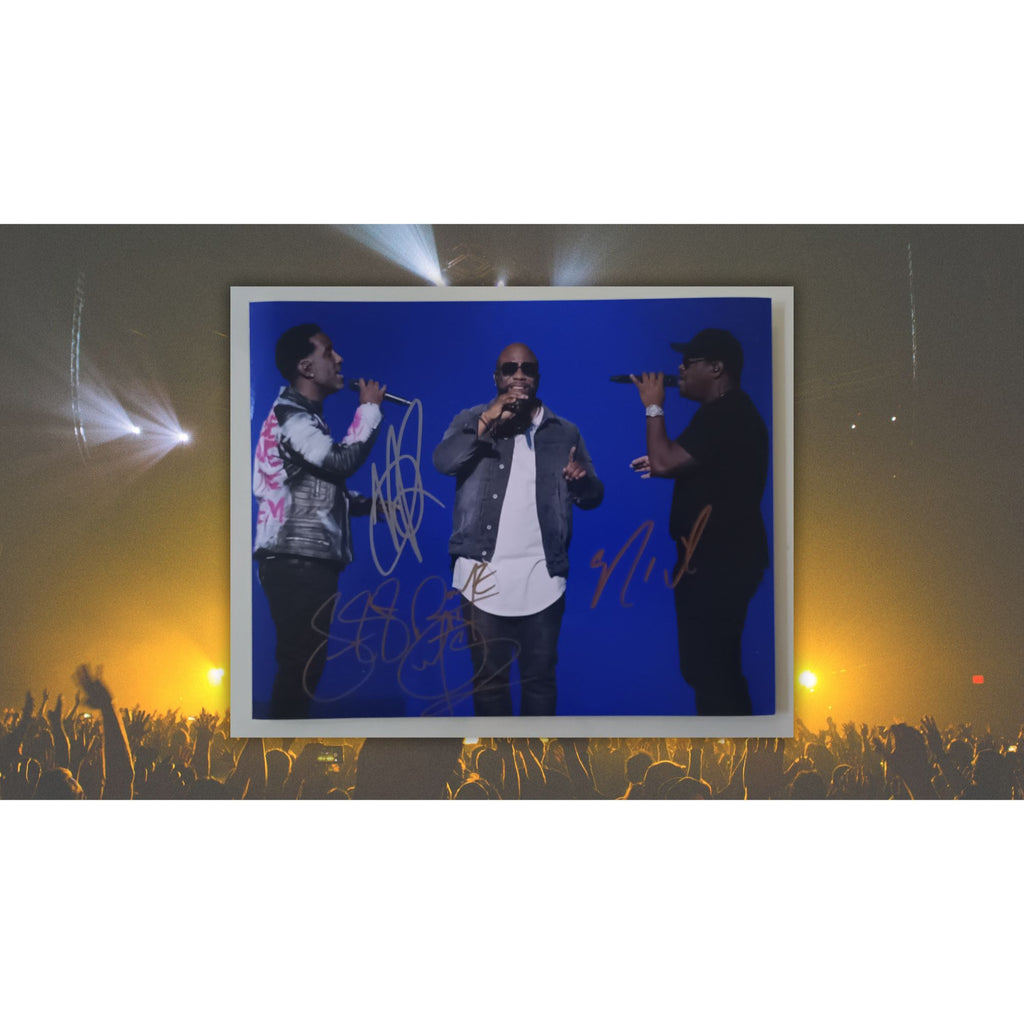 Boyz II Men Nathan Morris Wanya Morris Shawn Stockman 8x10 photo signed