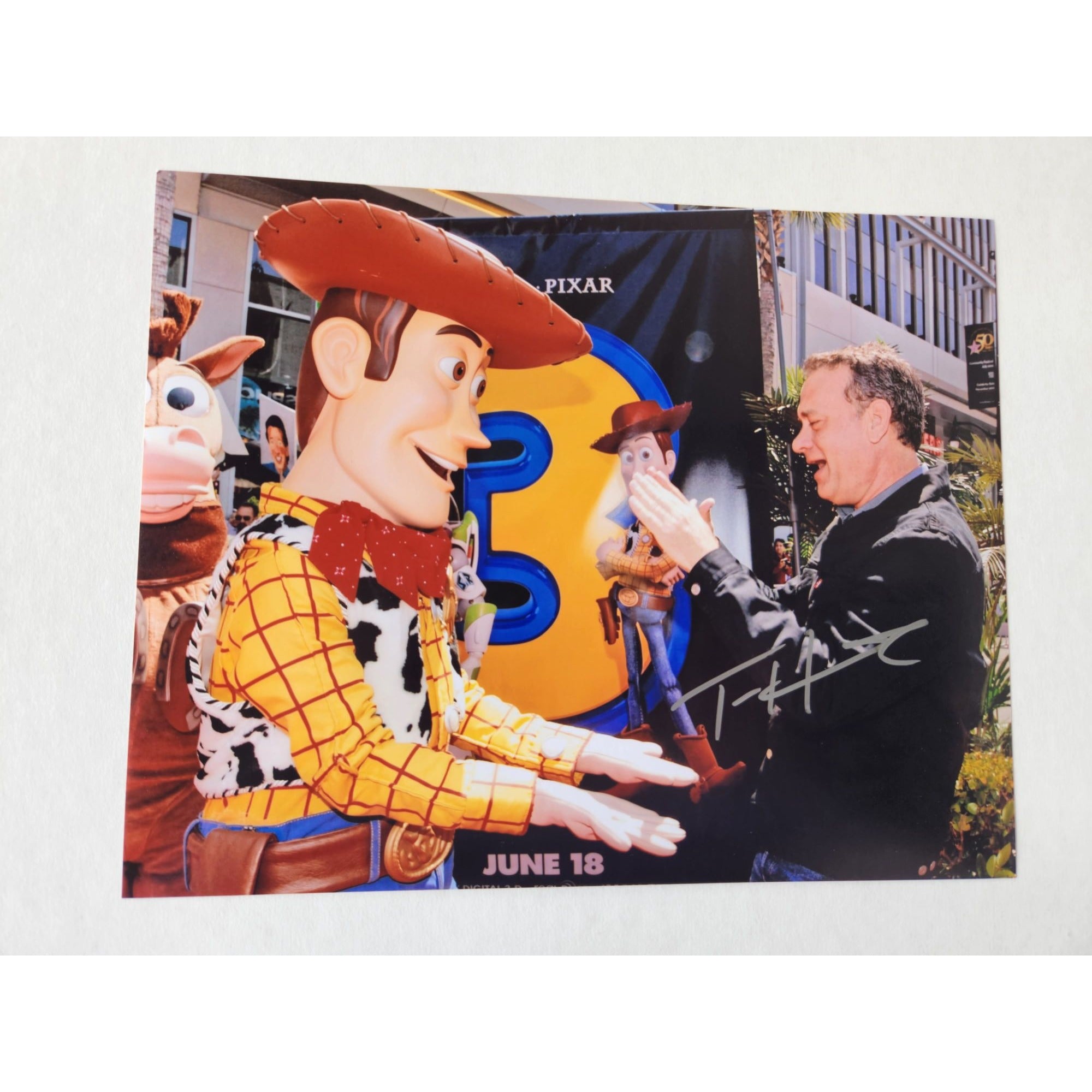 Tom Hanks Woody Toy Story 8x10 photo signed with proof